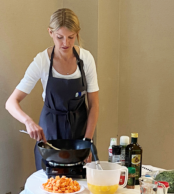 Melanie Mitchell cooking demo